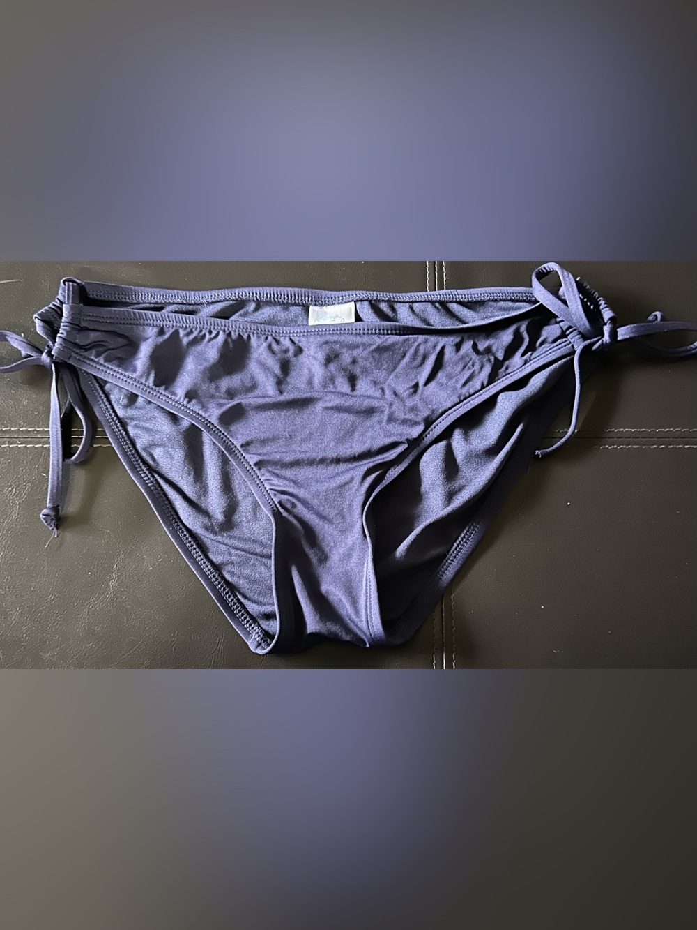 Kona Sol String Side-Tie Bikini Bottom in Deep Navy Size M